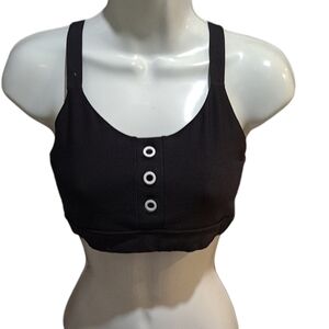 Soul by SoulCycle Black Grommet Racerback Sports Bra Size M